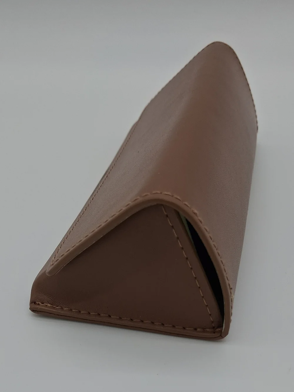 BURBERRY Folding Eyeglasses Sunglasses Case Tan Brown Collapsible Eyewear EUC